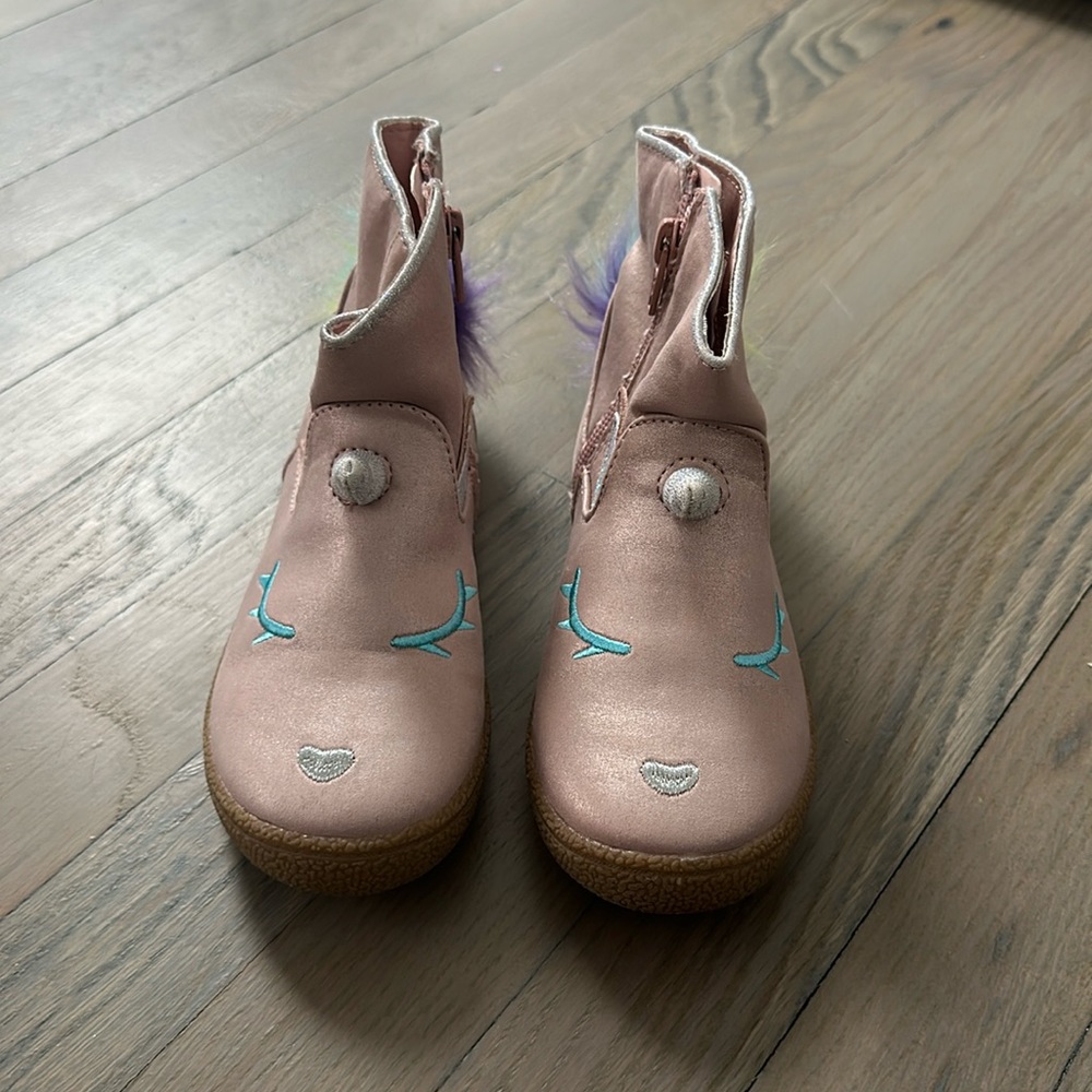 Cat and Jack Unicorn Boots Size 12